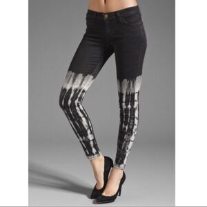 Current/Elliot Ankle Skinny in Black Tie Dye Sz 28